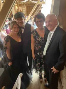 Cavod Academy's Connie Dienner and husband posing for a picture with newly wed Cavod Academy's Self-Defense instructor Caleb Zimmerman and his wife. 