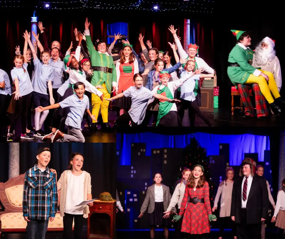 Members of Elf Junior The Musical performing at Cavod Performing Arts in New Holland, PA.