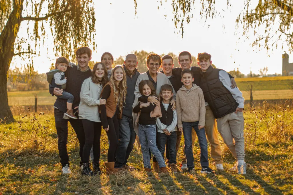 Cavod's Executive Director Connie Dienner posing for a picture with her extended family