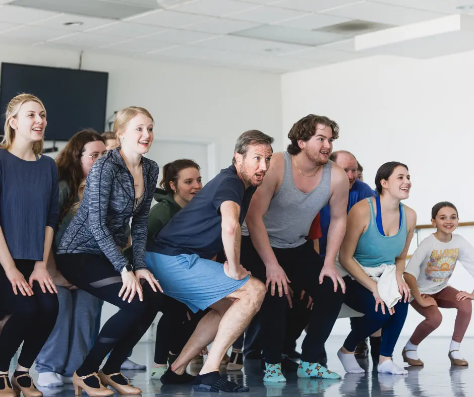 Cavod Theatre members preparing for their production of Anastasia: The Musical