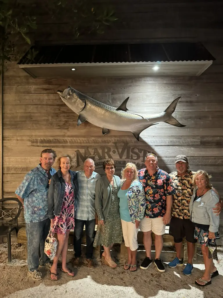 Cavod's executive director Connie Dienner taking a picture with friends in Sarasota, Florida