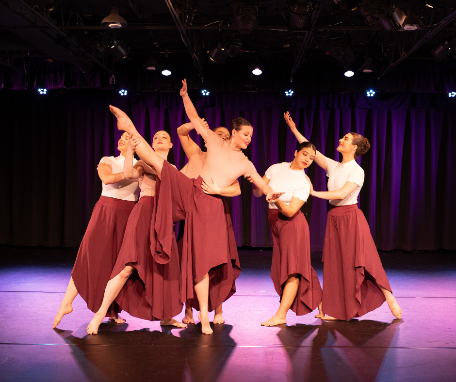 Cavod Performing Arts' Ornate Dance Theatre performers performing "The Search" on stage