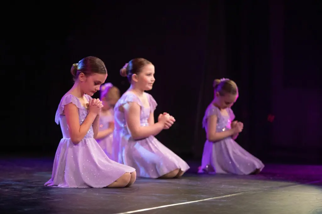 Young girl dancers from Cavod Performing Arts performing on stage