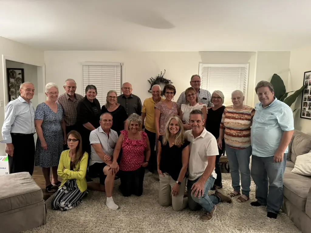 A group family photo of Cavod's executive director Connie Dienner family