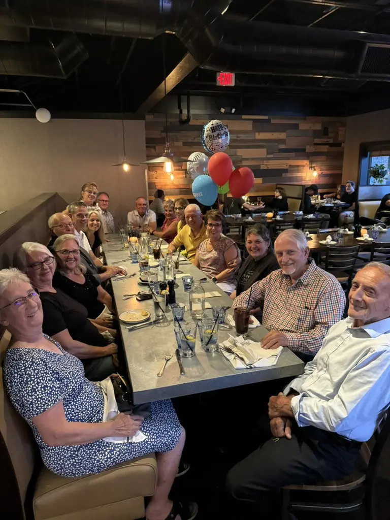 Cavod's executive director Connie Dienner going out to a family birthday dinner for her husband with her husband's extended family