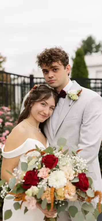 Caitlin and Sterling, two past Cavod Performing Arts students, getting married