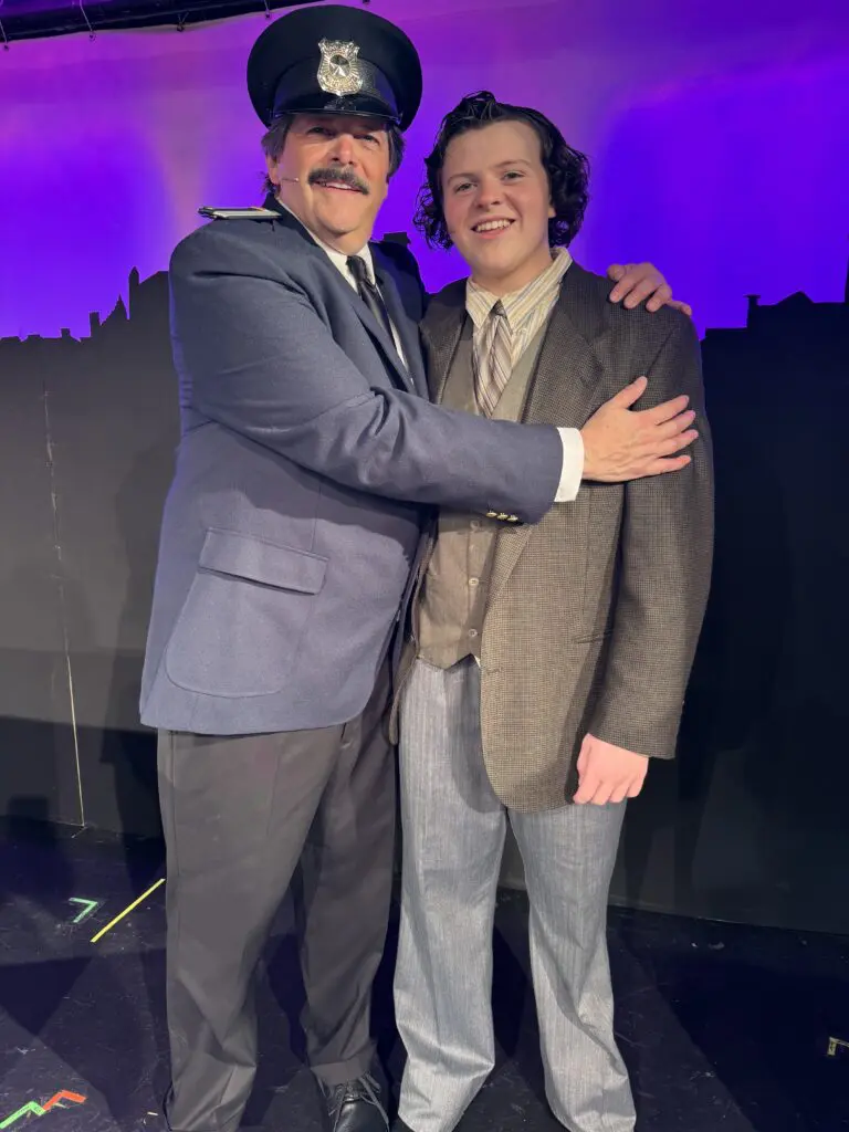 John Henne with his son, Josiah