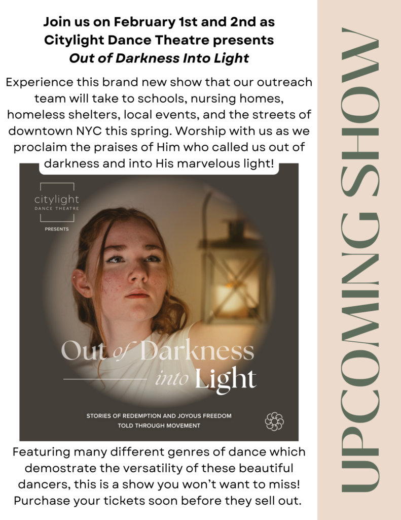 Citylight Dance Theatre presents "Out of Darkness into Light"