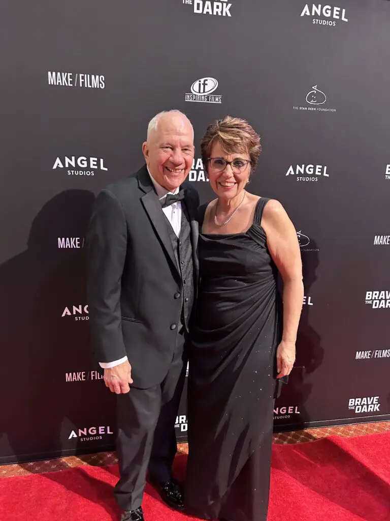 Proud parents, Connie and Dave, at the premiere of "Brave the Dark."
