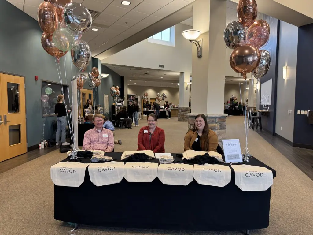 Team at Cavod Theatre welcome centre