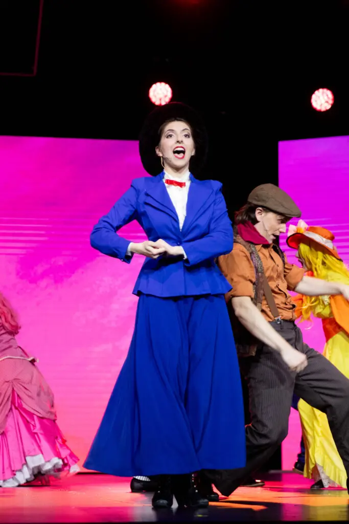 Talented actors performing Mary Poppins Jr. during Cavod's 20-year celebration event.