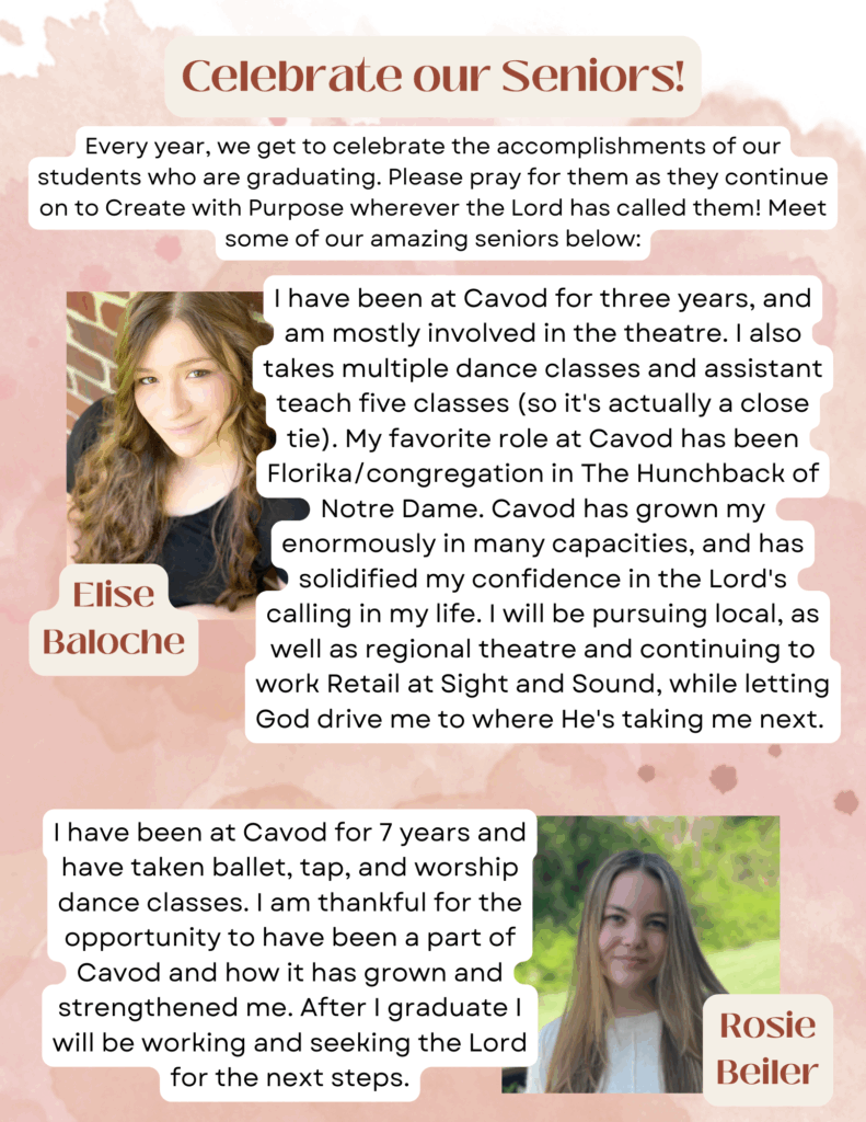 Cavod Senior Student Feature