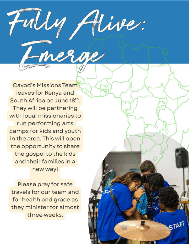 Cavod Students Serving Through the Arts Abroad