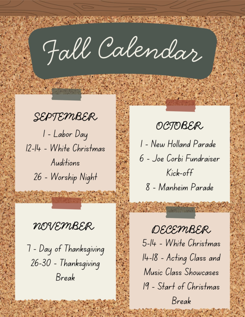 Promotional image for Cavod’s upcoming fall events