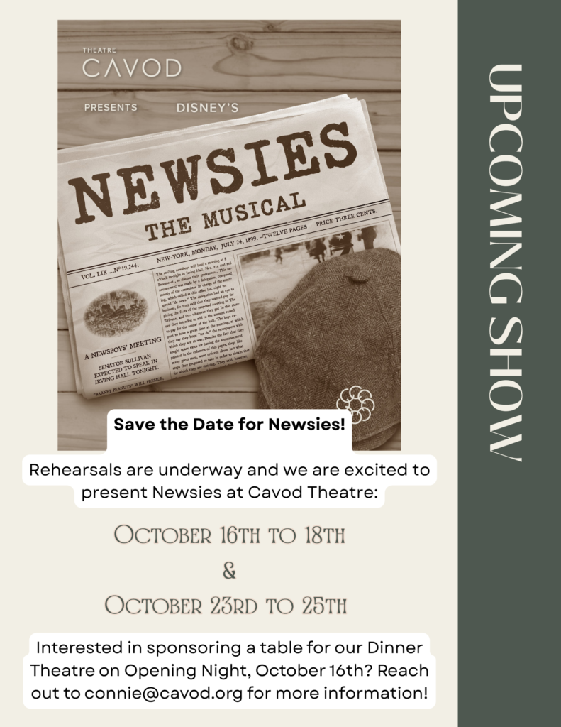 September Newsletter 2026 | Cavod Performing Arts