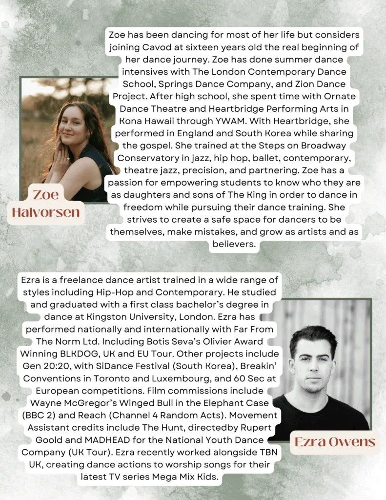 Cavod Performing Arts teachers