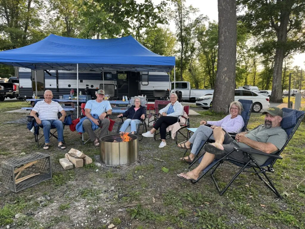 camping trip with friends