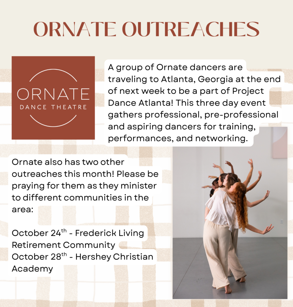 October Newsletter | Cavod Performing Arts